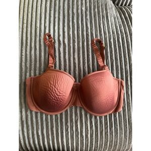 ThirdLove 24/7 Classic T-Shirt Bra Womens 34E Terracotta Clay Pleated Straps